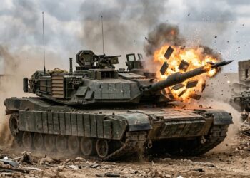 Os tijolinhos metálicos colados nos tanques modernos são explosivos que detonam de propósito para destruir o projétil inimigo antes que ele chegue perto do aço principal