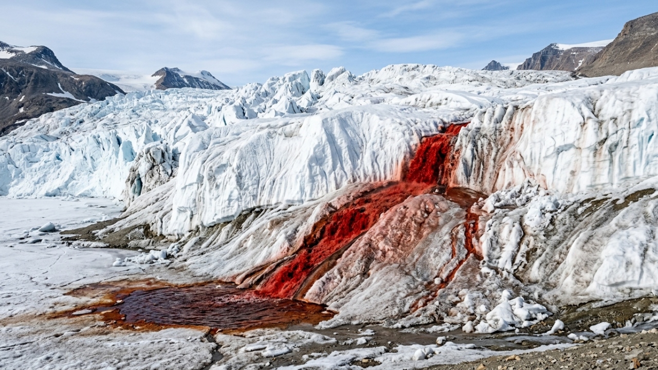 As Cachoeiras de Sangue da Antártida escondem um ecossistema vivo isolado do mundo há mais de 2 milhões de anos sob o gelo