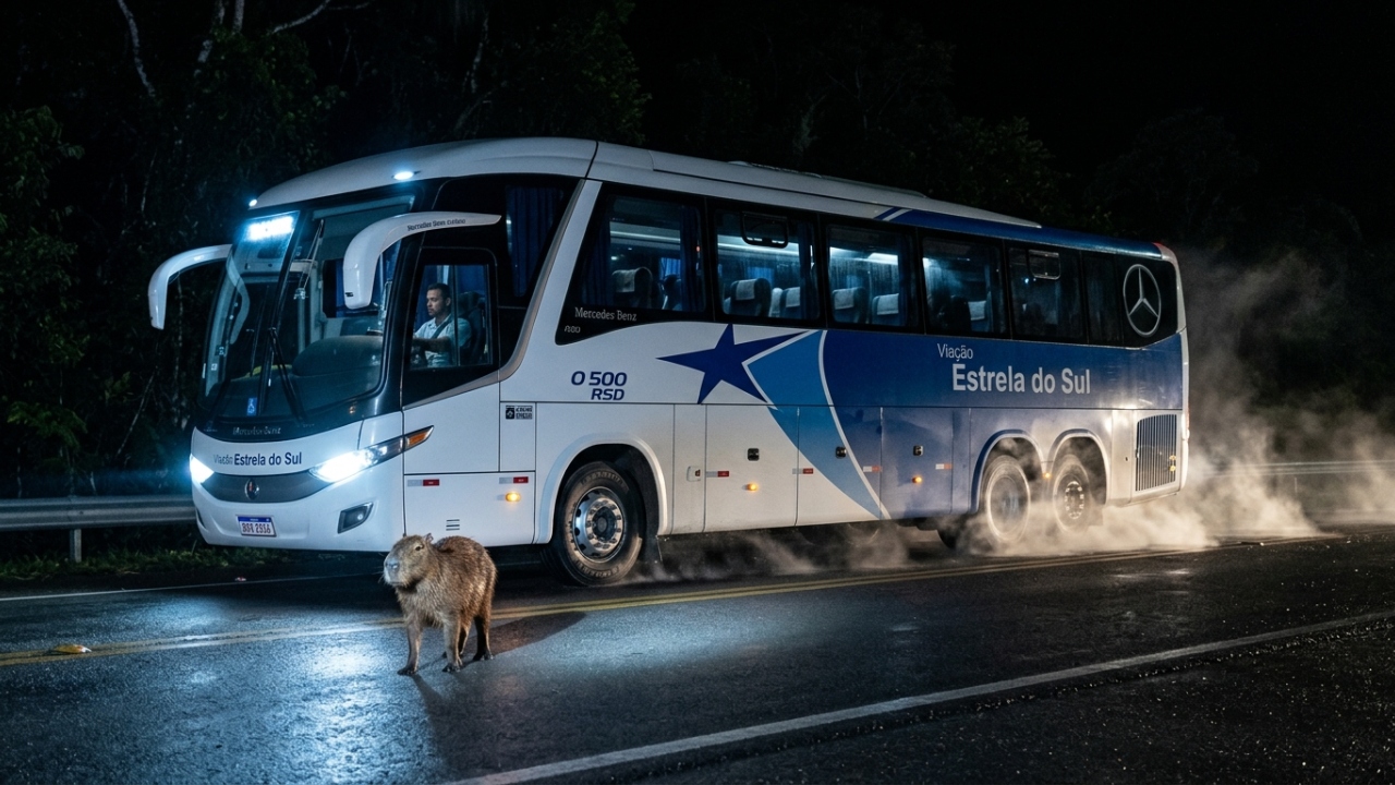 Visão noturna e sensores que enxergam através da neblina fazem o novo chassi alemão ser o mais seguro do mundo para viagens na madrugada