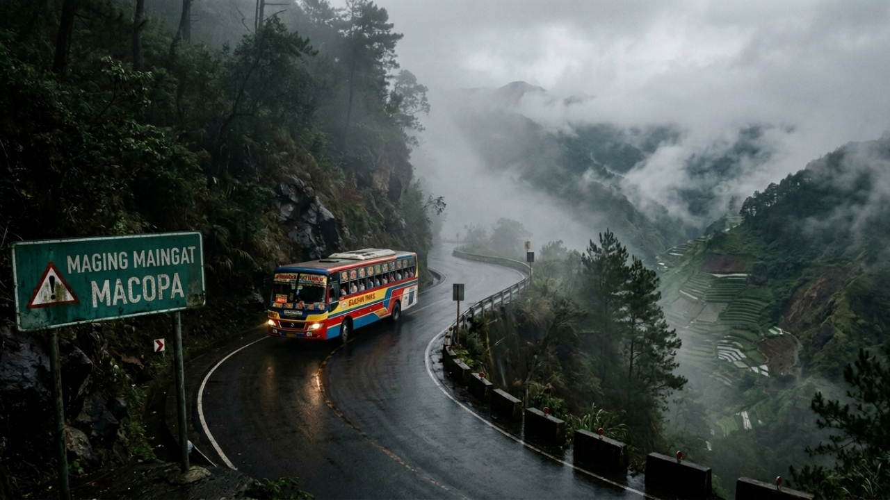 Estrada nas Filipinas atinge 2.255 metros de altitude; com deslizamentos frequentes, a Halsema Highway foi a rodovia mais alta e perigosa do arquipélago
