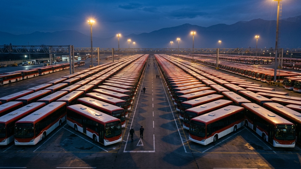 A fabricante brasileira que enviou 1.000 ônibus para o Chile prova que a tecnologia nacional é a grande líder no transporte público de toda a América Latina
