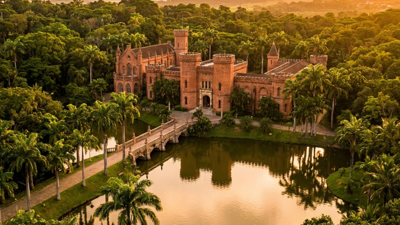 Com 77.000 m² e arquitetura de castelo medieval, o museu em Pernambuco guarda um dos maiores acervos mundiais de armas antigas