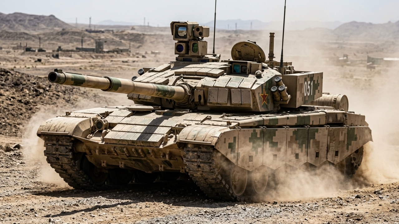 O supertanque chinês de 55 toneladas cegou a concorrência usando um laser de alta potência que derrete equipamentos óticos de inimigos posicionados a 4 mil metros de distância