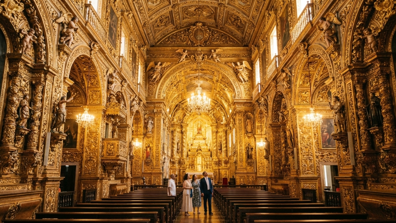 Com 800 quilos de ouro em seu interior, a igreja baiana de 1723 surge como a mais rica expressão do barroco no Brasil