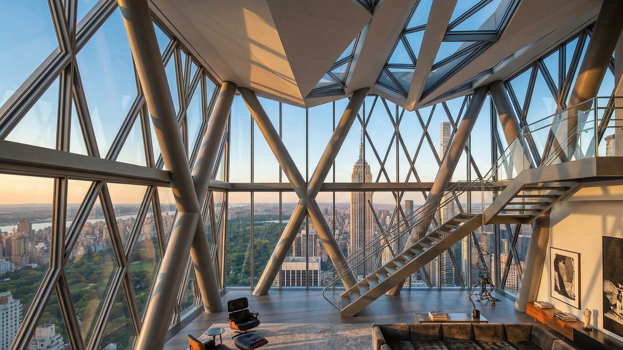 Com pé-direito de 6,7 metros e design de Jean Nouvel, a cobertura de US$ 63 milhões em Nova York virou o maior troféu imobiliário de Manhattan