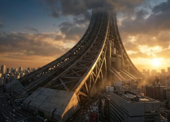A Tower of Babel de Tóquio nunca saiu do papel, mas foi elaborada com rigor de engenharia real e continua sendo o projeto que melhor revela onde estão os limites físicos da construção humana na Terra