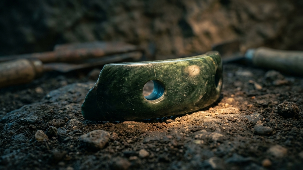 Polido com uma técnica que só surgiria milhares de anos depois, o bracelete de pedra verde com 40.000 anos de idade intriga arqueólogos na Rússia