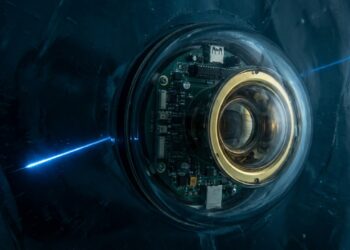 Você consegue imaginar um telescópio que, em vez de apontar para as estrelas, foi enterrado a quase 2.500 metros de profundidade no gelo da Antártida?