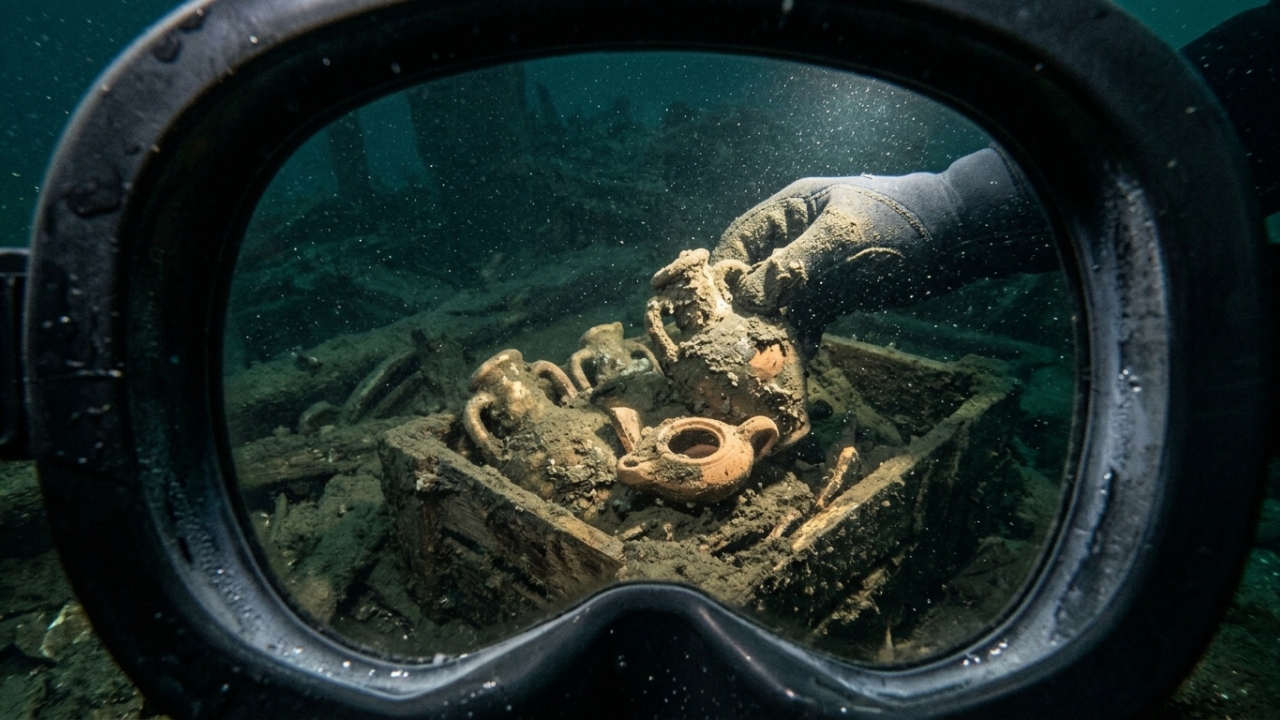 Com carruagens de guerra e espadas ainda na bainha, o navio romano de 2.000 anos encontrado no fundo de um lago na Suíça revela um tesouro militar que a história nunca registrou