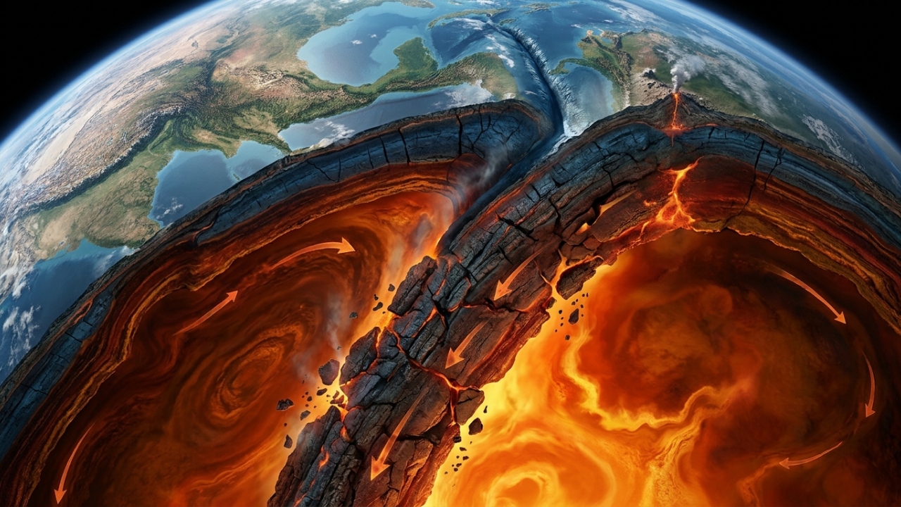 Uma placa tectônica que cobria um quarto do Oceano Pacífico sumiu debaixo da crosta terrestre há milhões de anos e os cientistas acabaram de provar onde ela foi parar