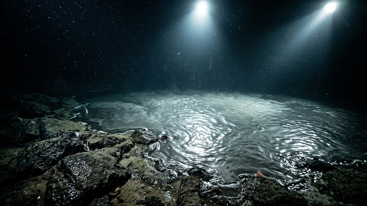 Localizado a 3.000 metros no fundo do oceano, o lago subaquático tóxico que mumifica as suas presas instantaneamente desafia a biologia marinha atual