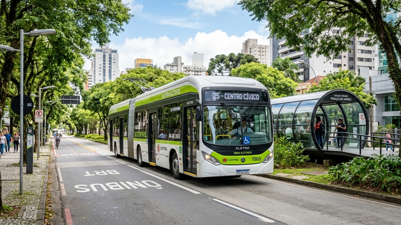 Com 15 metros de comprimento e baterias de lítio que garantem autonomia de 250 quilômetros, o ônibus elétrico nacional transporta 100 pessoas com zero emissão e silêncio total nas avenidas das grandes capitais brasileiras