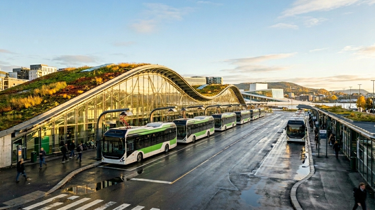 Com baterias de última geração e espaço para 85 passageiros, o ônibus elétrico de 12 metros reduz a emissão de poluentes a zero e domina o transporte europeu