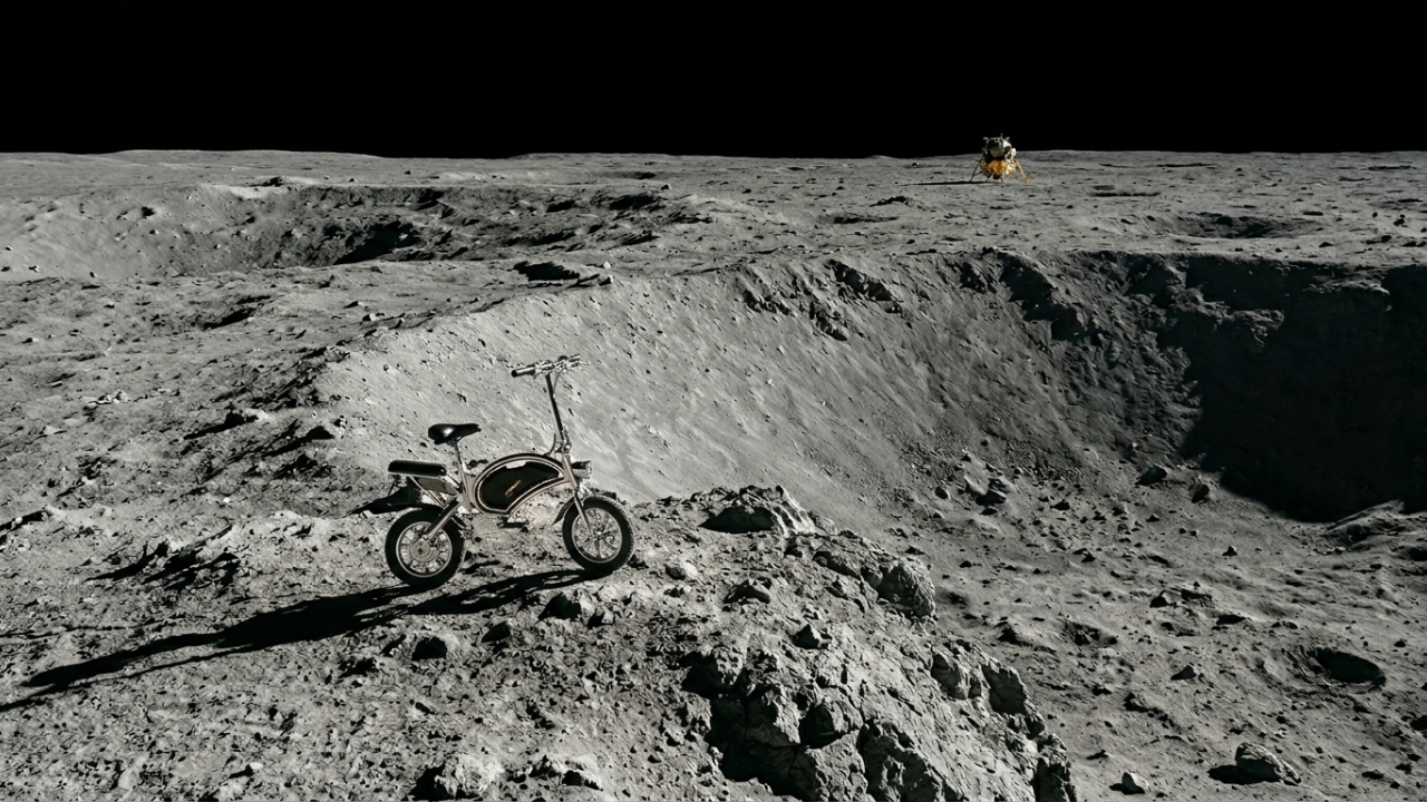 Desenvolvida pela NASA para saltar nas crateras da Lua, a moto elétrica compacta de 1960 ressurge como inspiração para novos veículos espaciais