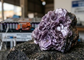 Esqueça o minério comum, pois este mineral lilás rico em lítio surge como a peça-chave para as baterias elétricas do futuro