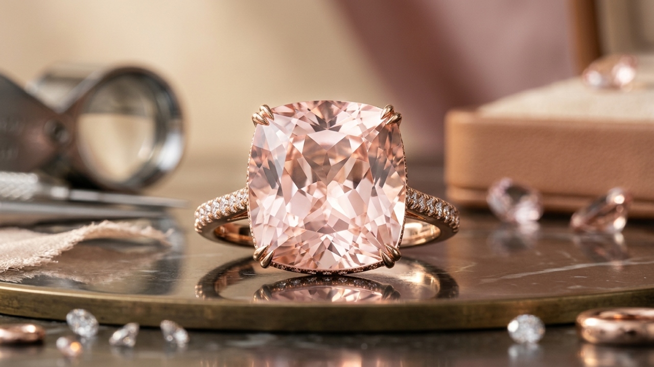 Tão sofisticada quanto o rubi, esta gema de berilo com tons rosados surge como um símbolo de elegância, sendo a joia preferida do luxo moderno