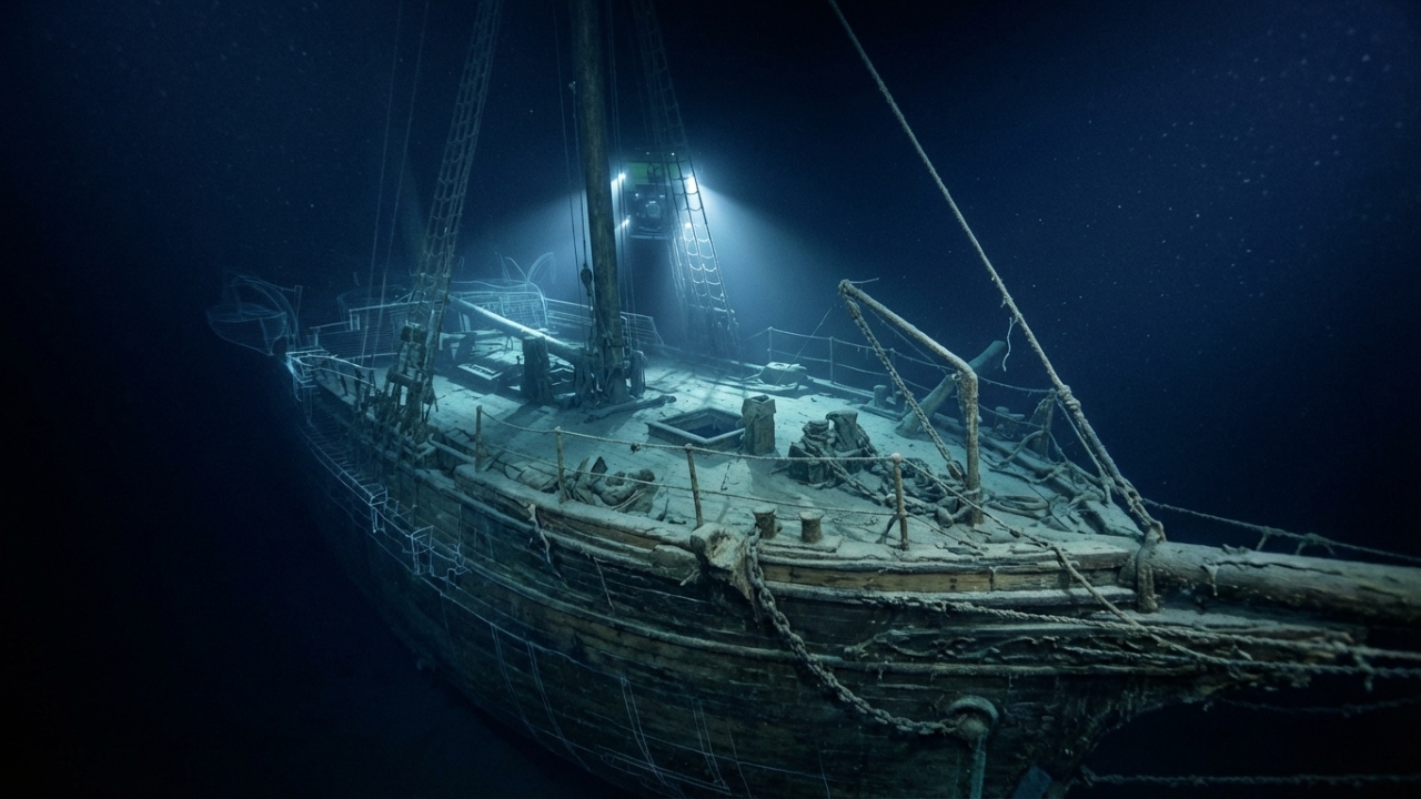 Após 107 anos perdido no gelo da Antártida, o navio Endurance foi mapeado a 3.000 metros de profundidade com detalhes que parecem uma pintura