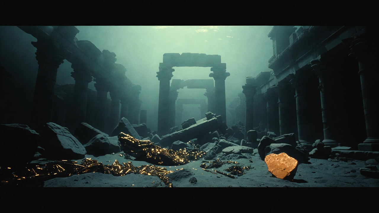 Mergulhadores acharam estátuas de cinco metros e templos de ouro na cidade submersa de Heracleion que ficou escondida sob o Mar Mediterrâneo por mais de um milênio inteiro