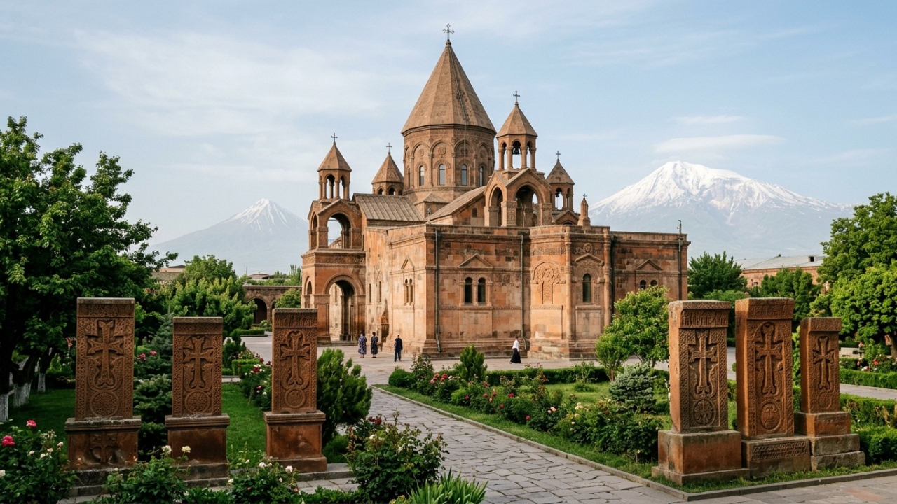 Com sua cúpula de pedra e fundada em 301 d.C., a catedral armênia tornou-se a igreja mais antiga do mundo e o coração espiritual da nação