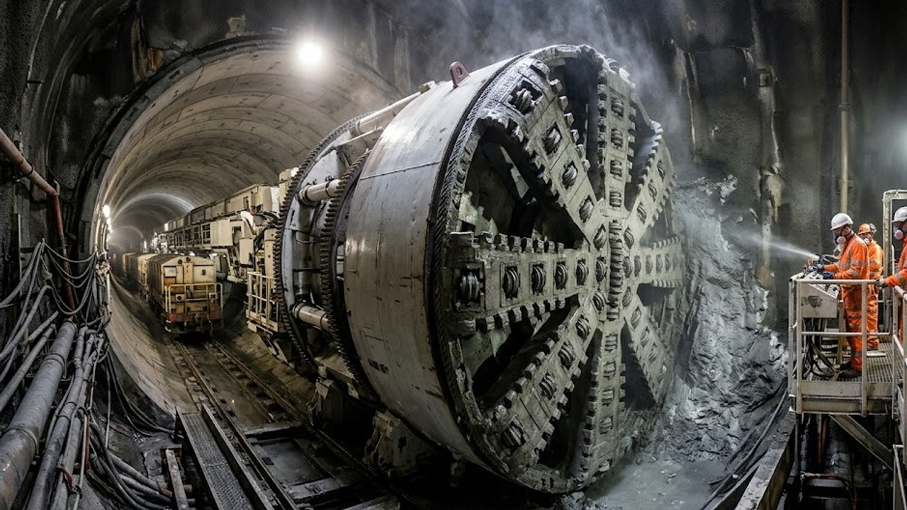 O colossal túnel ferroviário de 50 quilômetros escavado sob o leito do mar no Canal da Mancha que uniu fisicamente e estruturalmente a ilha da Grã Bretanha ao continente europeu em uma das maiores obras de engenharia civil