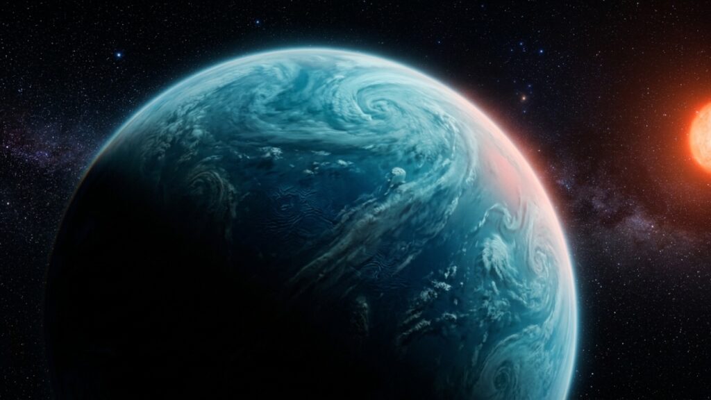 Cientistas encontram sinais de oceano e moléculas ligadas à vida em planeta distante que possui quase nove vezes a massa da Terra
