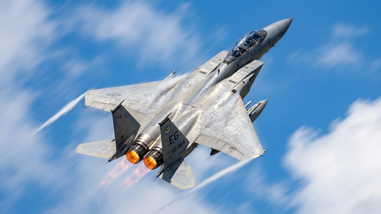 Com um recorde histórico de 104 vitórias e nenhuma derrota, o caça bimotor projetado na Guerra Fria continua sendo o predador absoluto dos céus voando a mais de 2.600 km/h