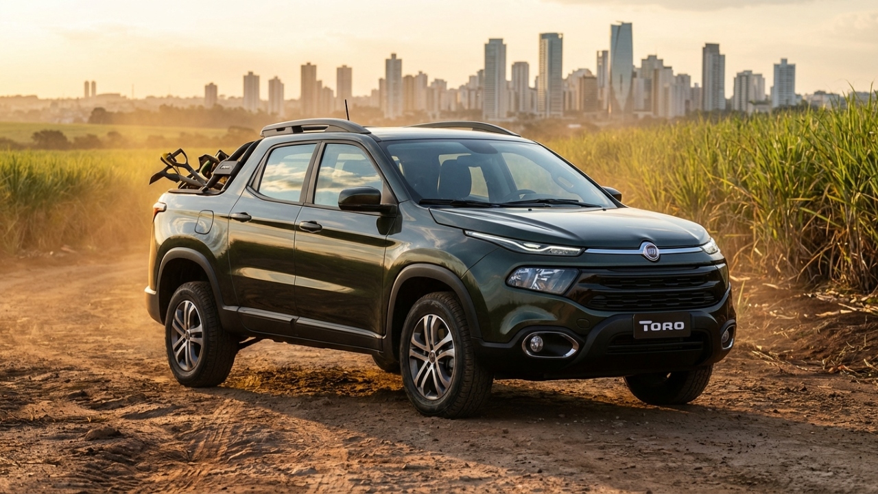 Com caixa de carga generosa e motor turbo de 185 cavalos, a pick-up que partilha plataforma com SUVs domina o agronegócio moderno em 2026
