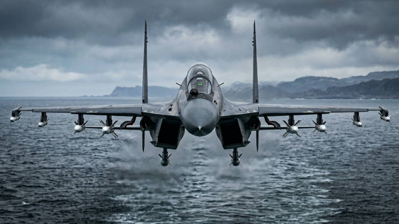 O caça pesado de 33 toneladas fabricado na China domina os ares voando a 2500 km por hora com um arsenal completo de mísseis inteligentes