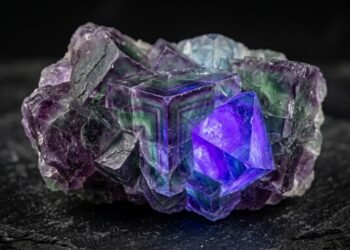 Esqueça a esmeralda e o rubi, pois este mineral exibe todas as cores e brilha sob luz UV, sendo a gema arco-íris da química