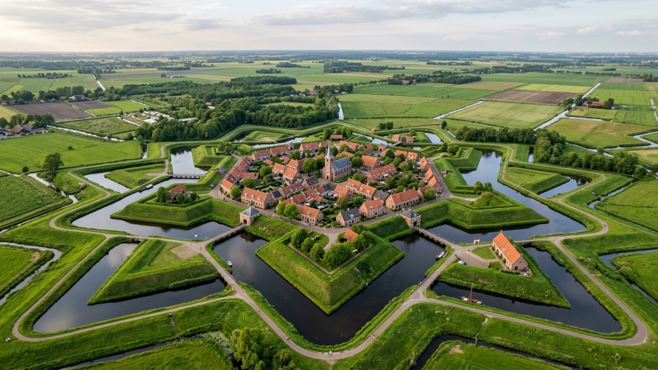 A fortaleza impenetrável construída em um pântano com formato de estrela geométrica perfeita que bloqueou rotas inimigas por séculos e mudou as regras das táticas de guerra