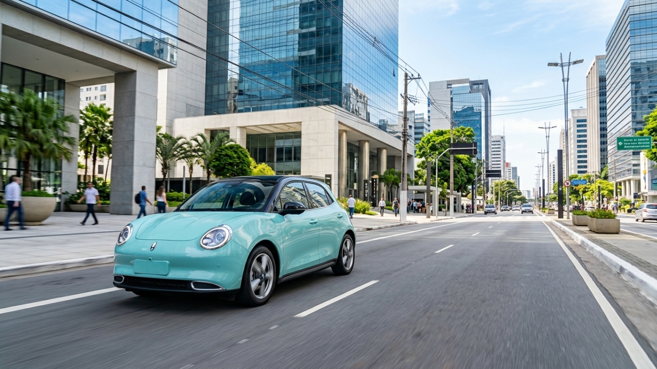 O carro elétrico com visual retrô e 7 airbags que custa menos de 130 mil reais virou o favorito dos brasileiros que desejam abandonar definitivamente os postos de combustíveis