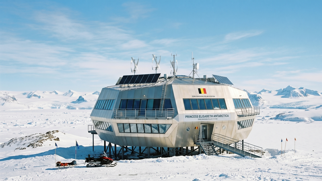 A base futurista na Antártida construída para resistir a ventos de 250 km/h operando com zero combustível