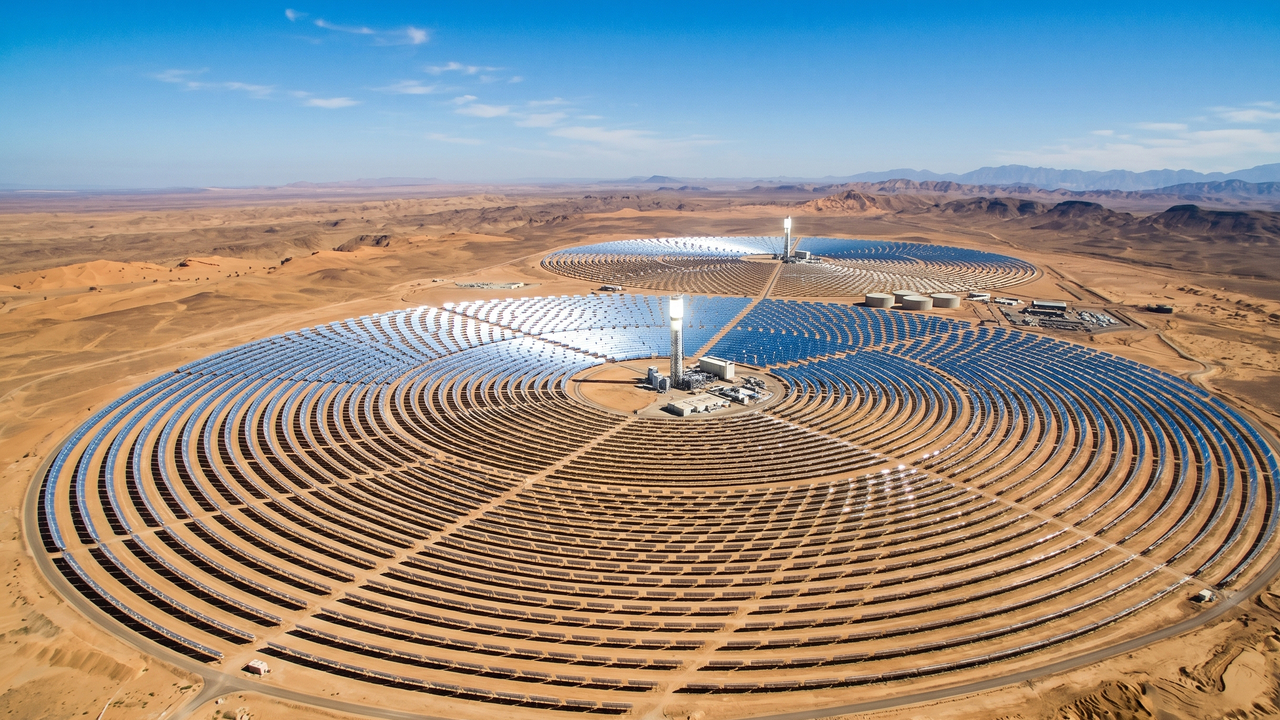 O megaprojeto de espelhos no meio do deserto que é visível do espaço e pode iluminar um país inteiro