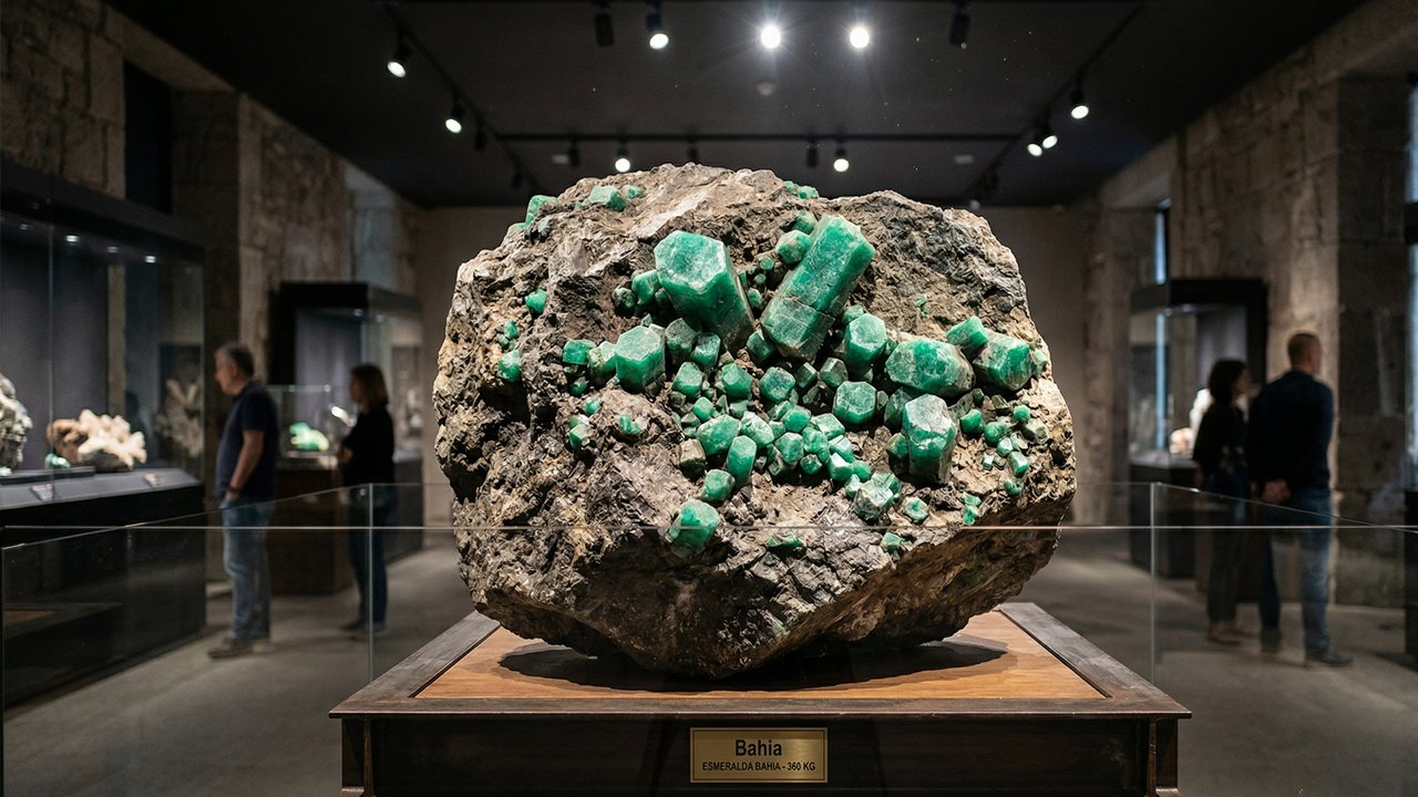 Pesando impressionantes 360 kg, a maior pedra de esmeralda do mundo foi encontrada no subsolo do Brasil e virou alvo de uma disputa judicial internacional