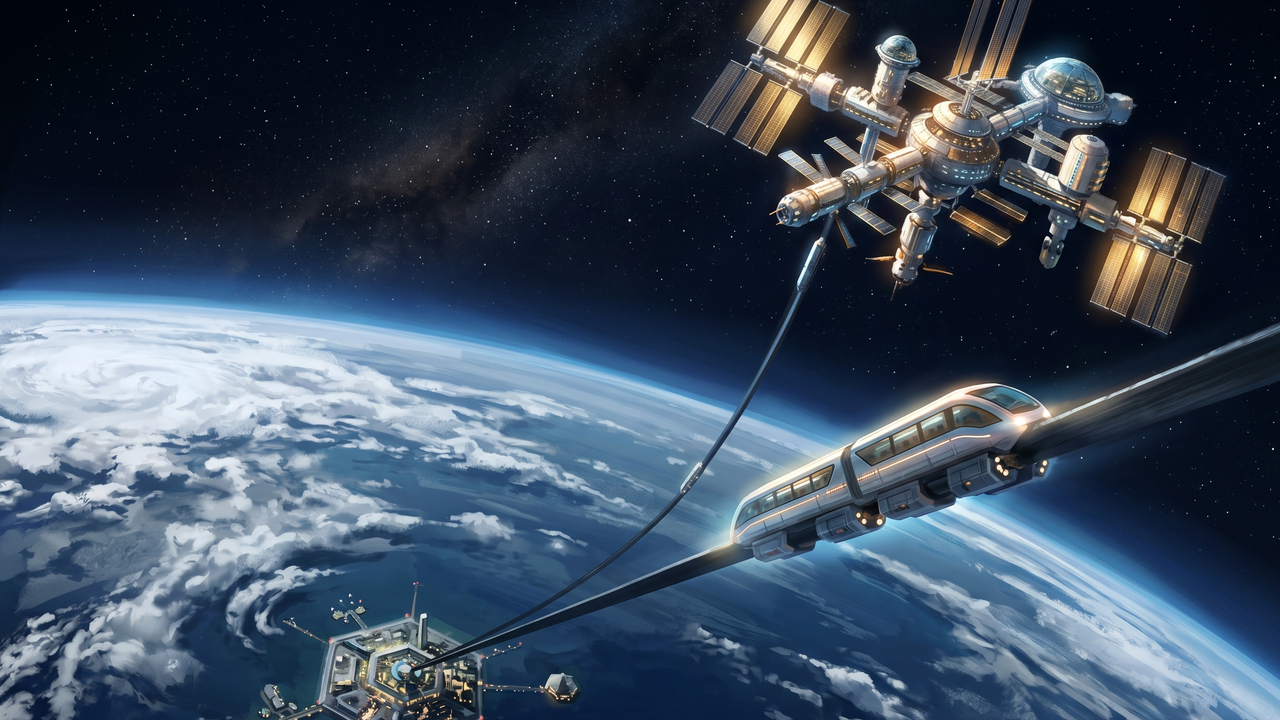O projeto do colossal elevador espacial de 36.000 km que pretende substituir os foguetões no futuro