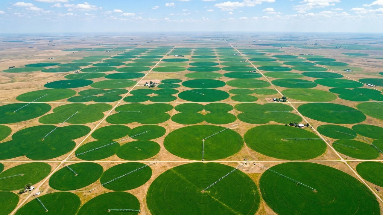 Com 55 mil pivôs ativos e uso do Aquífero Ogallala, o sistema de irrigação do Nebraska virou o maior símbolo da produtividade agrícola de todo o país