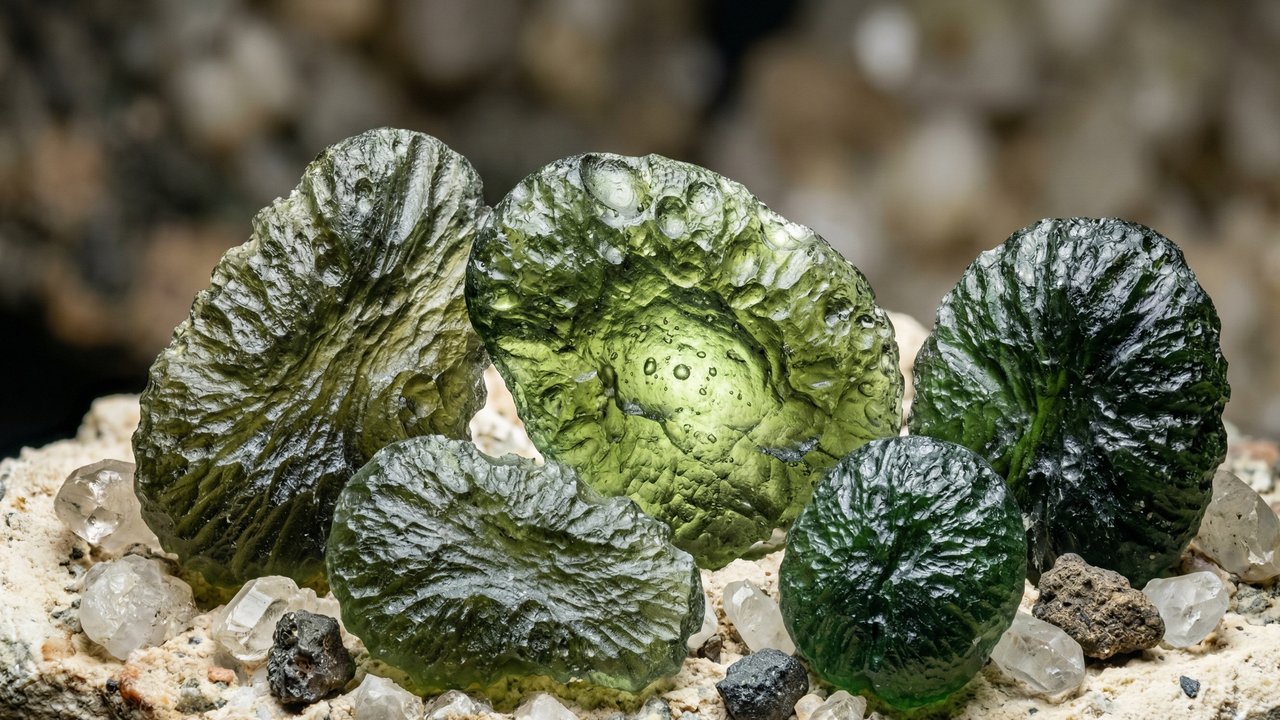 Esqueça a esmeralda, pois este vidro verde nasceu de um impacto de meteoro há 15 milhões de anos, sendo a joia espacial da geologia