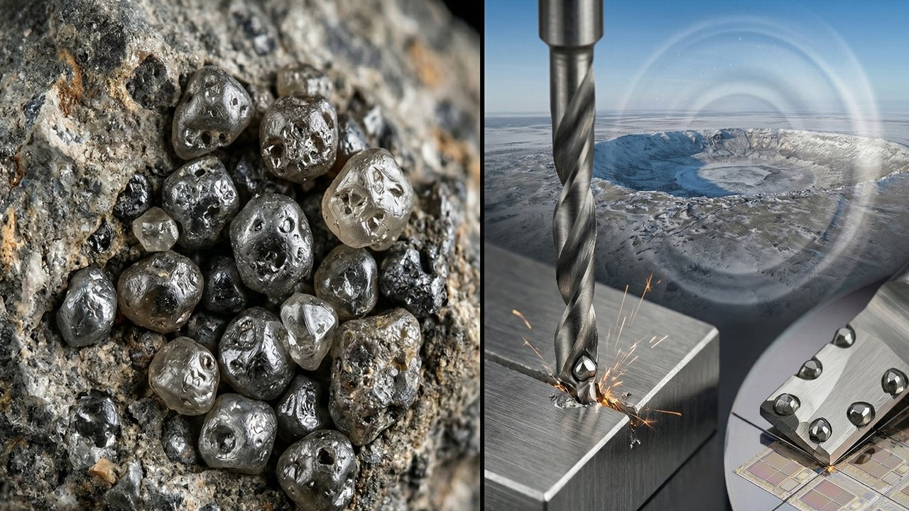 Esqueça o diamante comum, pois esta cratera russa esconde trilhões de quilates mais duros que o normal, sendo a joia da indústria