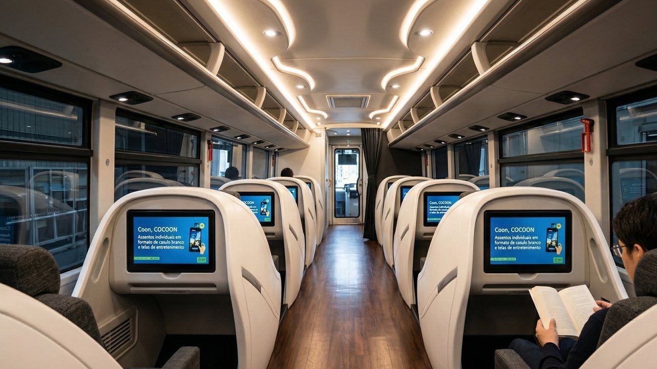 Com poltronas individuais que reclinam 140 graus em cabines privadas, o ônibus japonês Cocoon tornou-se o maior símbolo de luxo em viagens terrestres