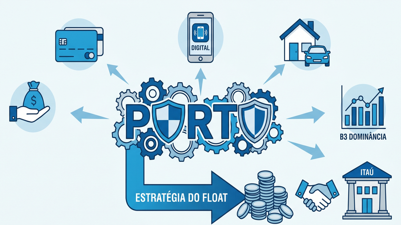 om a estratégia do float bilionário e parceria com o Itaú, a Porto domina a B3 e expande seu ecossistema financeiro e digital