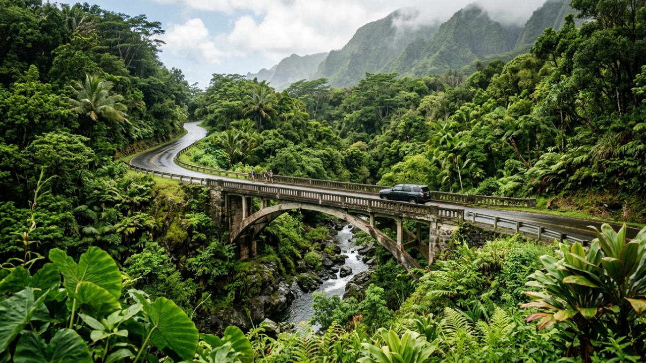 Com 103 km de extensão e 620 curvas, a rodovia no Havaí surge como um desafio único e um marco da engenharia costeira no Pacífico