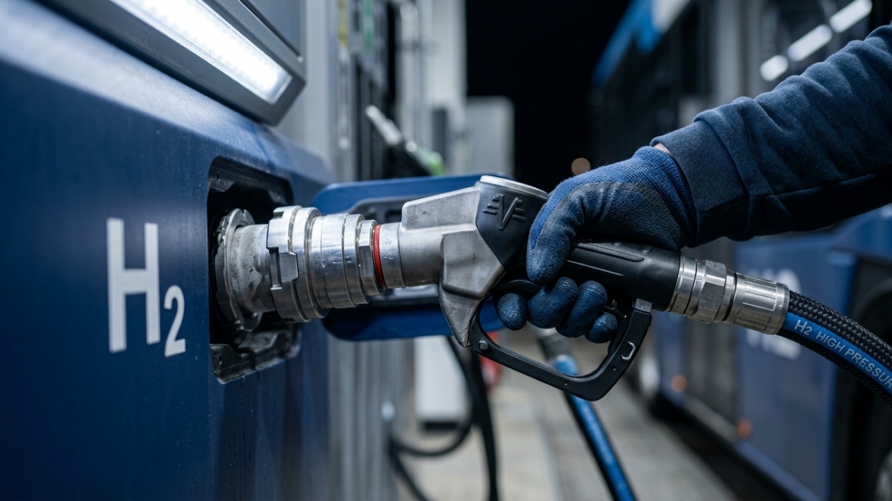 Abastecido em apenas 15 minutos e a libertar só vapor de água pelo escape, o novo gigante de 12 metros promete o fim absoluto da dependência do gasóleo