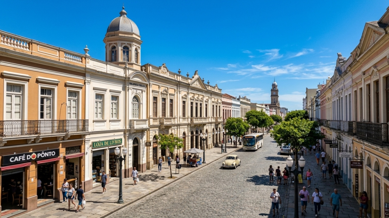 A cidade fundada em 1812 com 9 barões e 1 conde: a Capital Nacional do Doce no sul gaúcho preserva o único monumento republicano erguido durante a monarquia