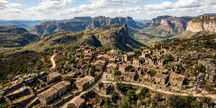 A vila brasileira escondida na serra onde ruínas de pedra formam uma 'Machu Picchu' e guardam um império do diamante