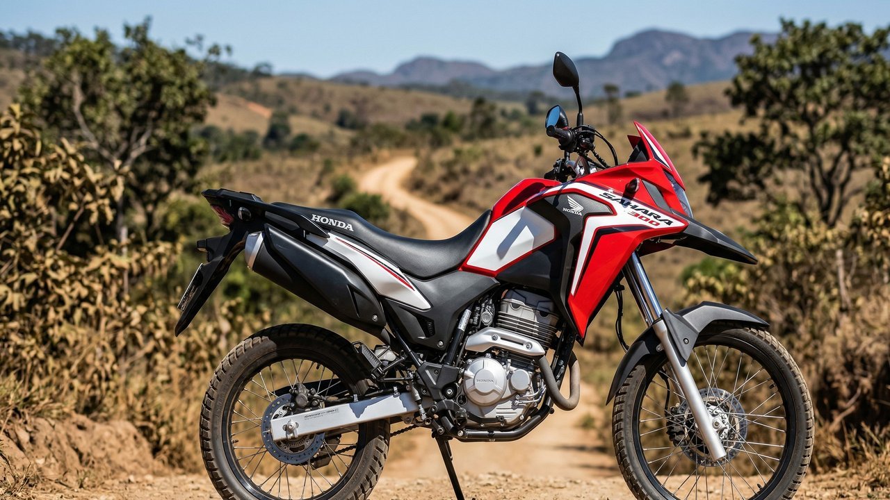 Com motor de 293 cc e câmbio de 6 marchas, a nova Honda Sahara 300 substitui a XRE 300 e foca no uso misto, sendo aposta da marca para o mercado nacional