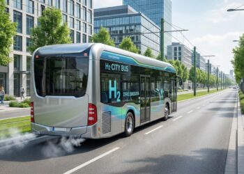 Abastecido em apenas 15 minutos e a libertar só vapor de água pelo escape, o novo gigante de 12 metros promete o fim absoluto da dependência do gasóleo