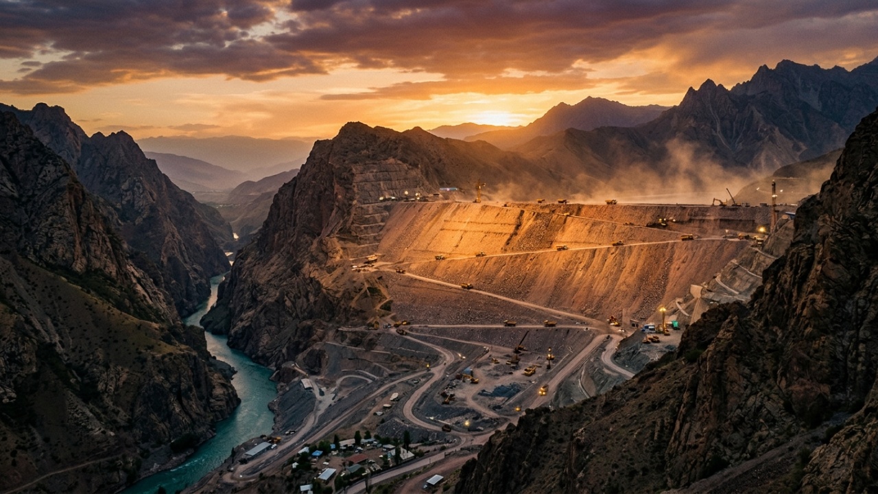 Construção da Barragem Rogun