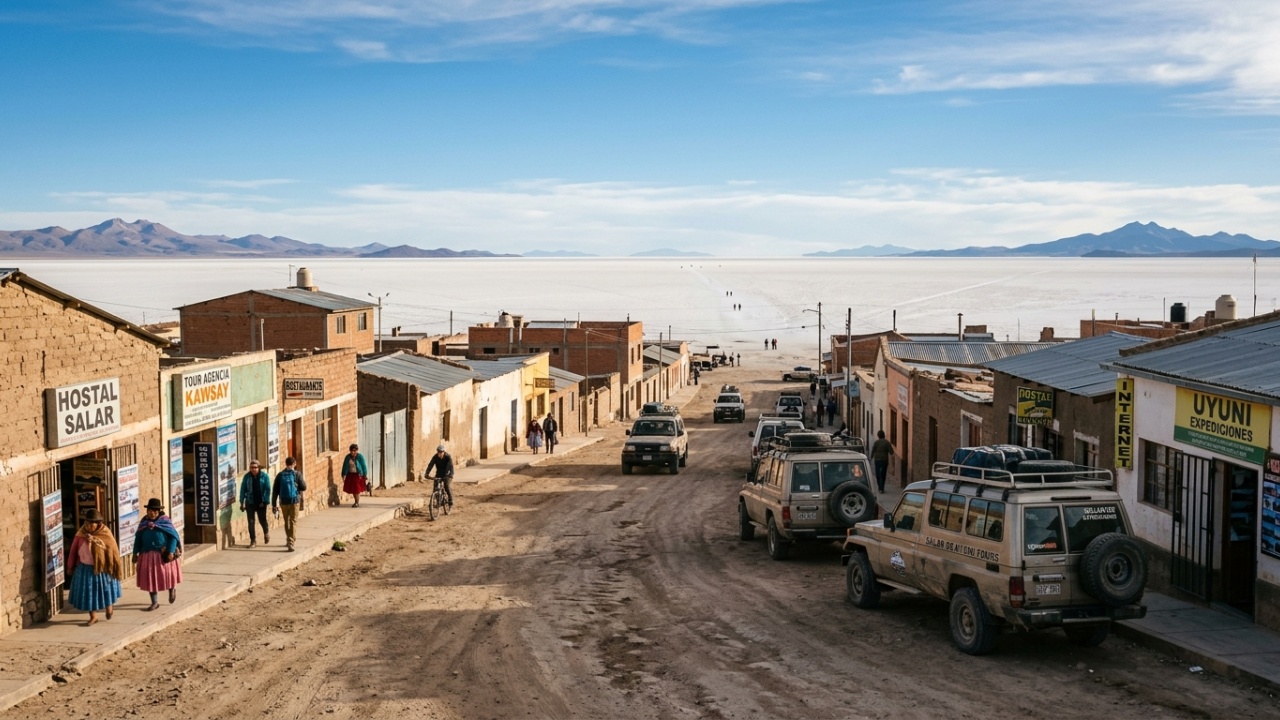 Com 10.582 km² de sal branco: a cidade a 3.656 metros que a NASA usa para calibrar satélites