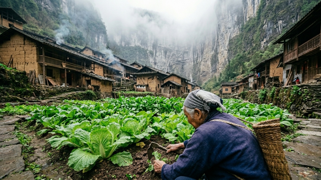 Vila Huilong na China e o Dry Kuimen
