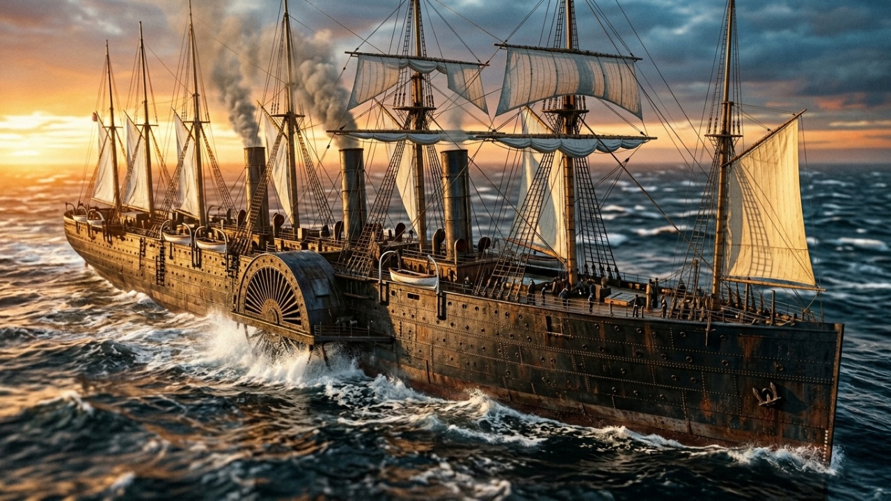 História e estrutura do transatlântico SS Great Eastern